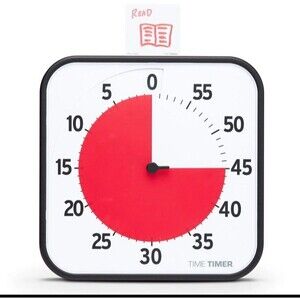 TIME TIMER 12 Inch Visual Timer 60 Minute Kids Desk Countdown Clock with Dry